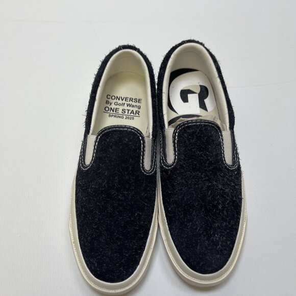 Converse x GOLF le FLEUR One Star Slip Pro Shoes Slip-On Black Women Sz 5.5 NEW - Picture 5 of 12
